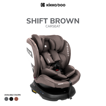 Kikkaboo Car seat 0-1-2-3 (0-36 kg) Shift ISOFIX Black / Dark Grey / Brown