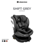 Kikkaboo Car seat 0-1-2-3 (0-36 kg) Shift ISOFIX Black / Dark Grey / Brown