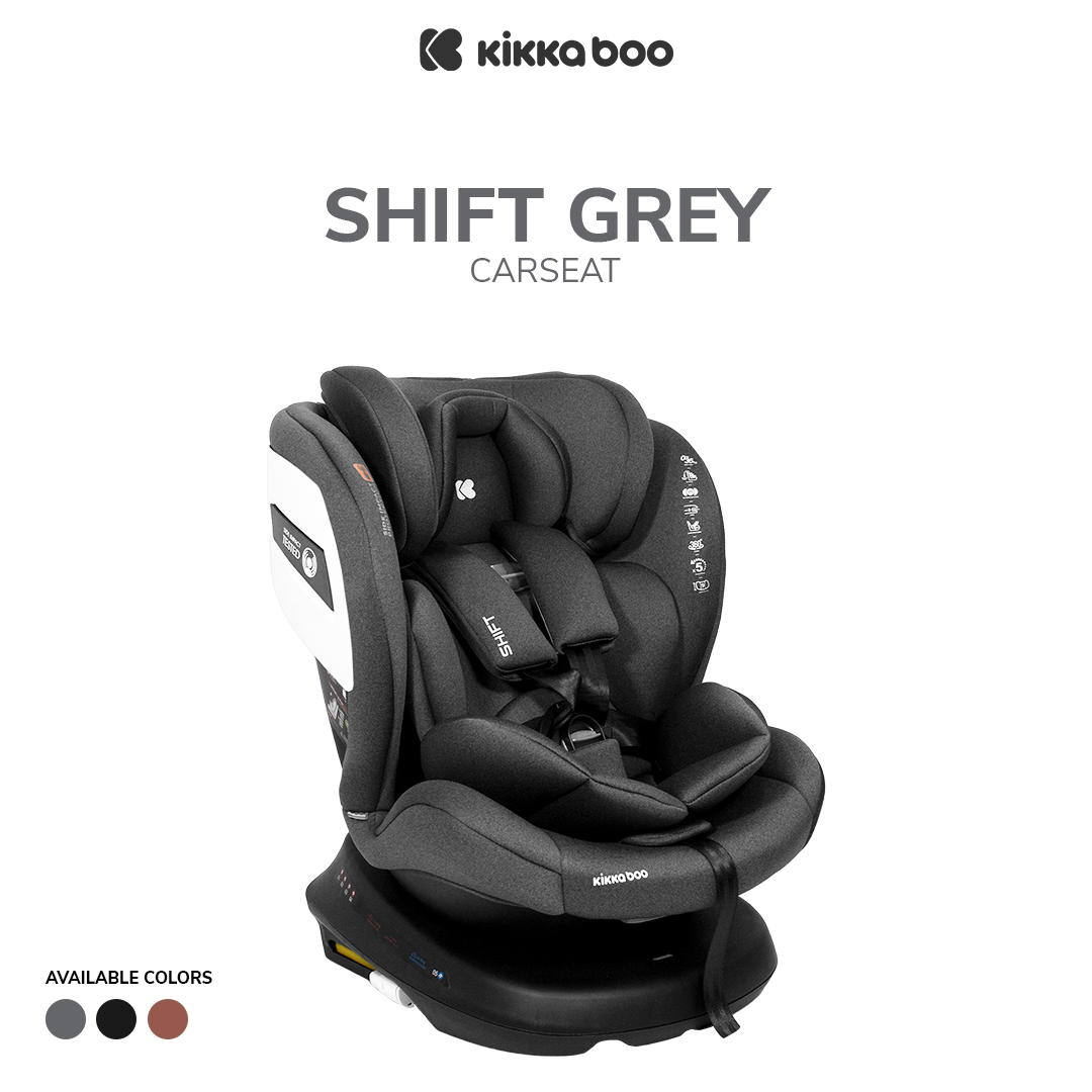 Kikkaboo Car seat 0-1-2-3 (0-36 kg) Shift ISOFIX Black / Dark Grey / Brown