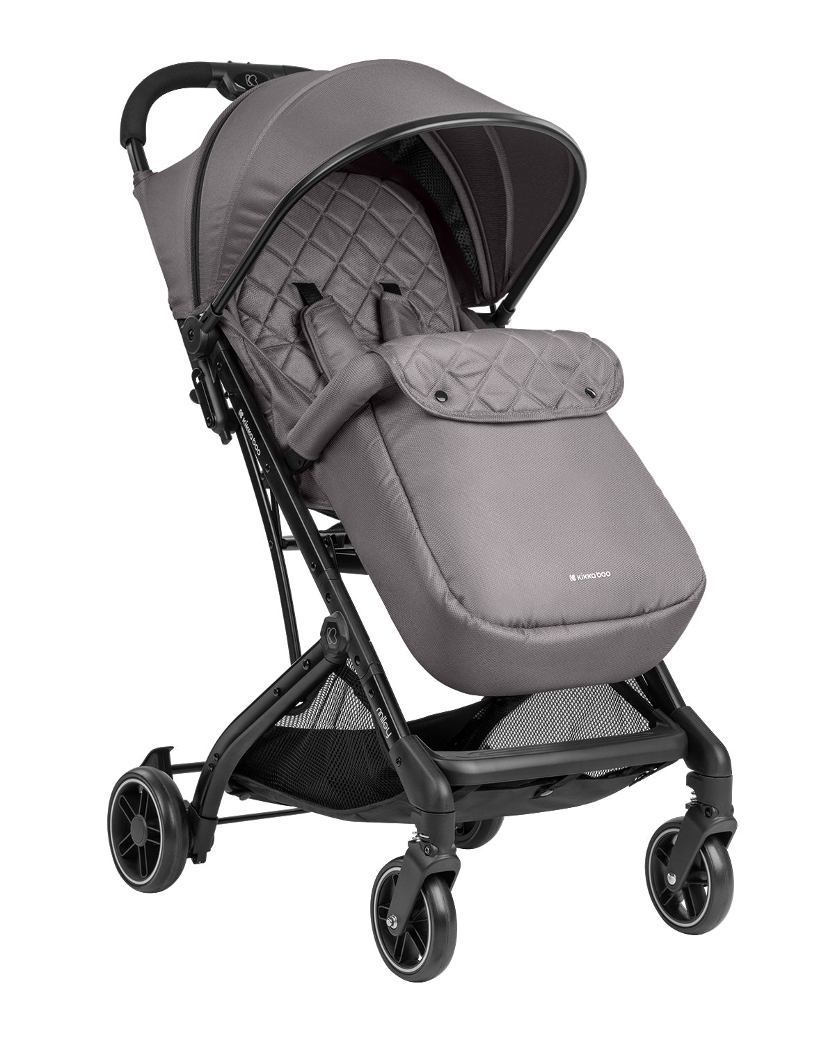 Kikkaboo stroller Pushchair Miley Black / Dark Grey 2024