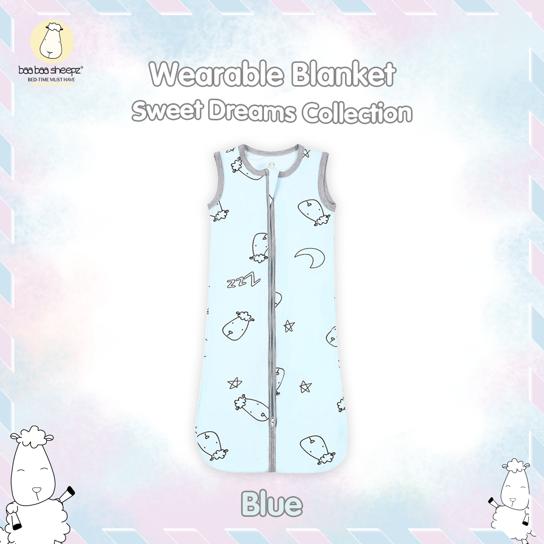 BBS Wearable Blanket Zip Sweet Dreams Baa Baa Pink Blue