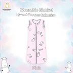 BBS Wearable Blanket Zip Sweet Dreams Baa Baa Pink Blue