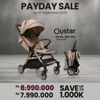 Oyster Stroller Mini Plus Butter Beige Champagne Chassis