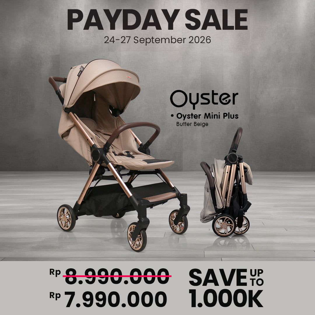 Oyster Stroller Mini Plus Butter Beige Champagne Chassis