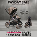 Oyster 3 Stroller Plus Mink Bronze Brown Chassic