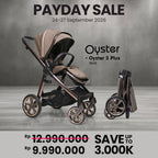 Oyster 3 Stroller Plus Mink Bronze Brown Chassic