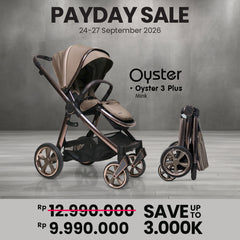Oyster 3 Stroller Plus Mink Bronze Brown Chassic