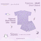 Baabaasheepz Pyajamas Set Short Sleeve Flamingo Adult / Set Pakaian Dewasa Mmehuillet
