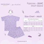 Baabaasheepz Pyajamas Set Short Sleeve Flamingo Adult / Set Pakaian Dewasa Mmehuillet