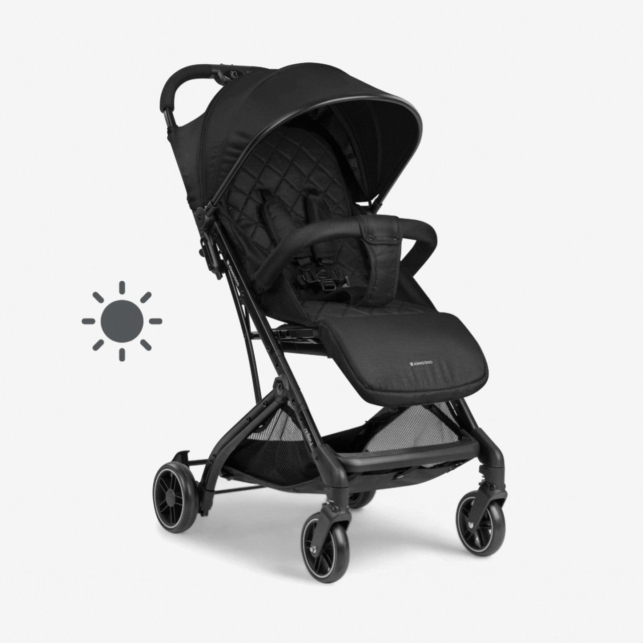 Kikkaboo stroller Pushchair Miley Black / Dark Grey 2024