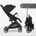 Kikkaboo stroller Pushchair Miley Black / Dark Grey 2024