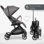 Kikkaboo stroller Pushchair Miley Black / Dark Grey 2024