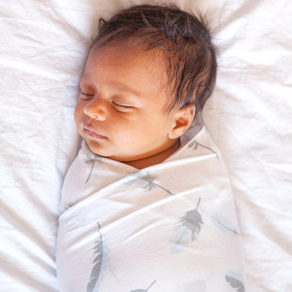 Bebitza 2 pack Bamboo Baby Wrap - Bird Feather / Bedongan Bayi Import