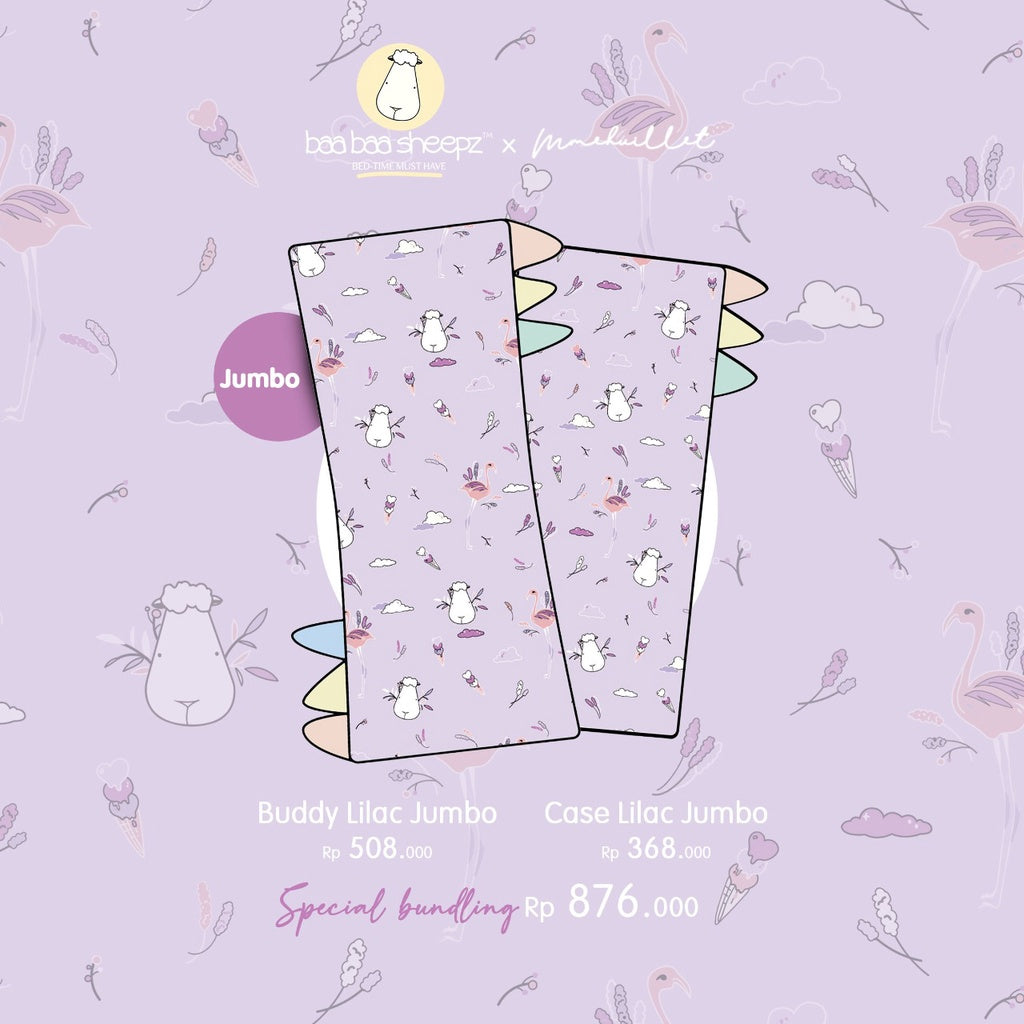 SPECIAL BUNDLING BUDDY LILAC + CASE LILAC / BANTAL BBS FLAMINGO