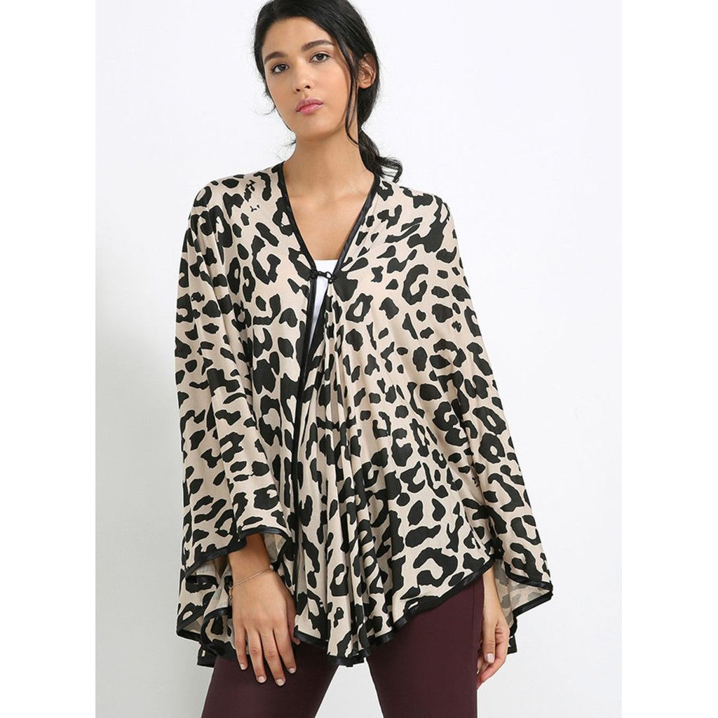 Bebitza Modal Nursing Cover - Leopard / Apron Menyusui Import Bebitza