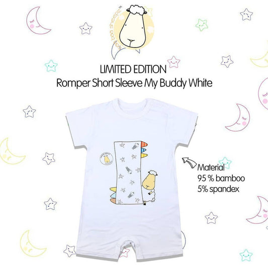 Romper Short Sleeve Baabaasheepz / Romper Pendek Bayi Baabaasheepz