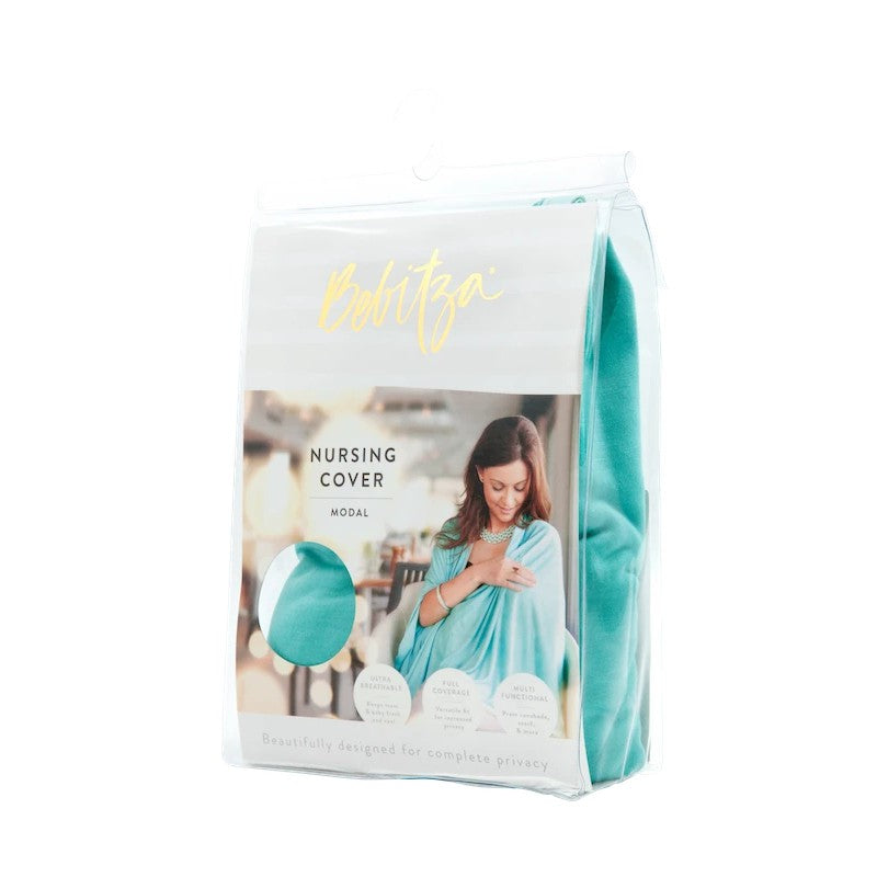Bebitza Modal Nursing Cover - Teal /  Apron Menyusui Import Bebitza