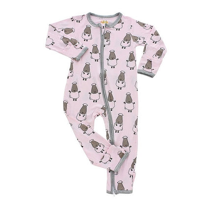 Romper Zip Pink Big Sheepz / Romper Resleting Baby Baabaasheepz