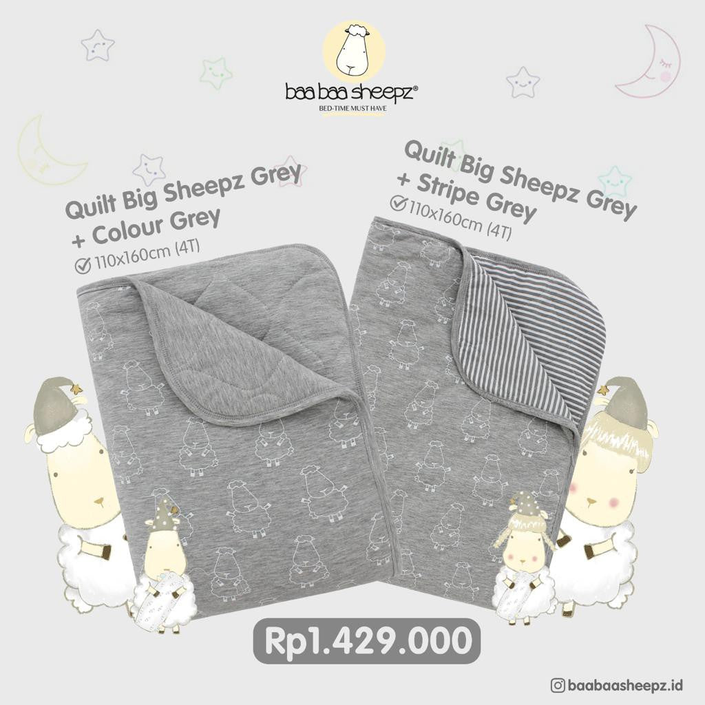 QUILT Big Sheepz Grey Baabaasheepzy / Selimut Tebal Baabaasheepz