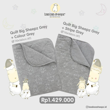 QUILT Big Sheepz Grey Baabaasheepzy / Selimut Tebal Baabaasheepz