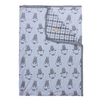 Double Layer Blanket Big Sheepz White Large Adult  / Selimut Large 140x210cm Baabaasheepz