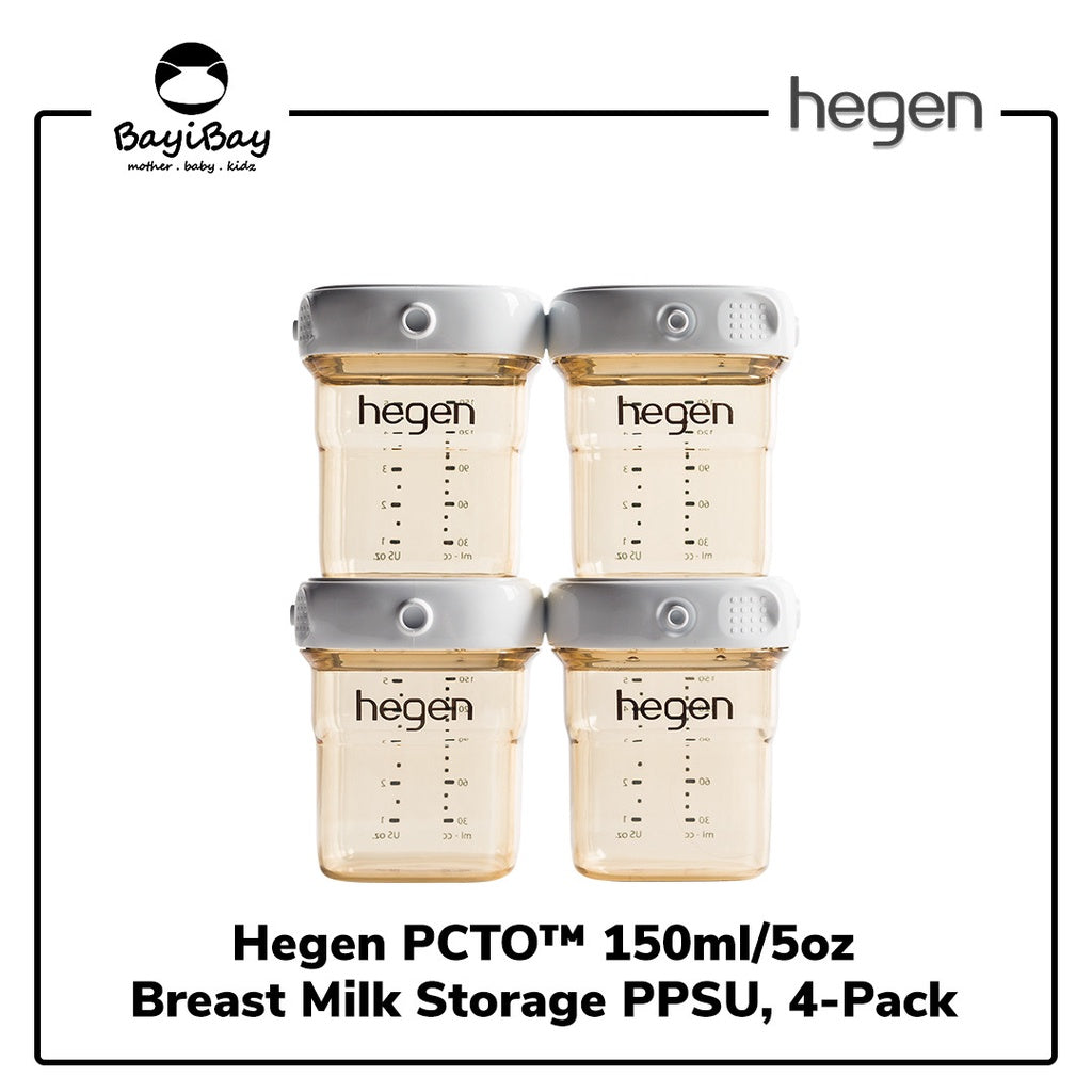Hegen Milk Storage 150ml (4pcs) / Botol Susu Impor