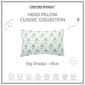 BBS Head Pillow Big Sheepz Blue/Pink/White/Grey Kids