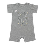 SPECIAL EDITION - Romper Short Sleeve Baa Baa Sheepz Grey / Romper Anak Baa Baa Sheepz