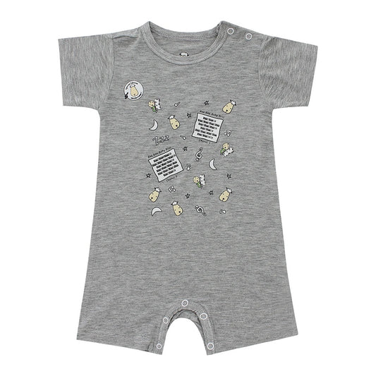 SPECIAL EDITION - Romper Short Sleeve Baa Baa Sheepz Grey / Romper Anak Baa Baa Sheepz