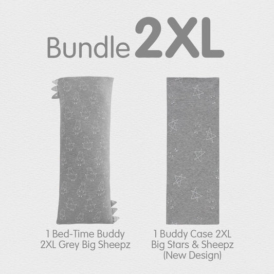 BED-TIME BUDDY 2XL GREY + CASE 2XL GREY / BANTAL BAABAASHEEPZ 2XL