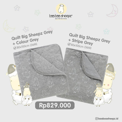 QUILT Big Sheepz Grey Baabaasheepzy / Selimut Tebal Baabaasheepz