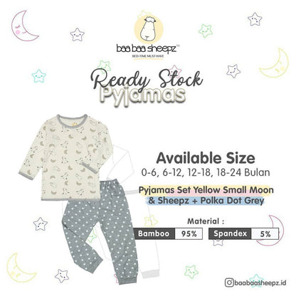 Pyjamas Set Baabaasheepz Bayi / Piyama Bayi Size 0-24 Months Baabaasheepz