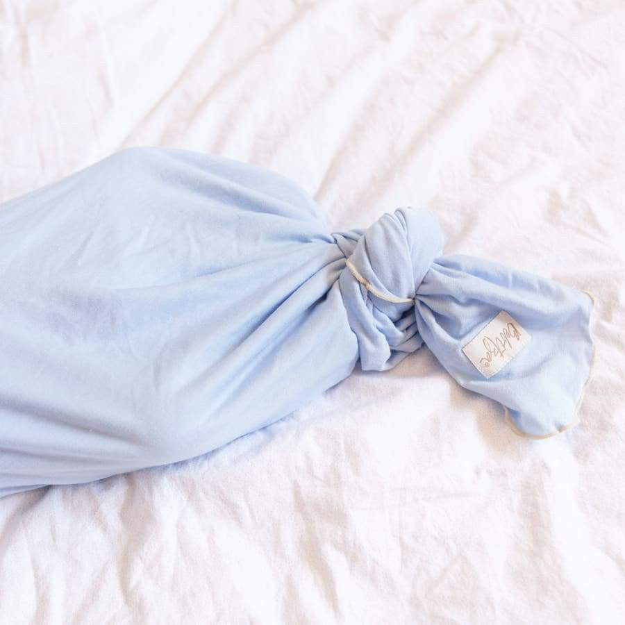 Bebitza 2 pack Bamboo Baby Wrap - Cream Blue /  Bedongan Bayi Import