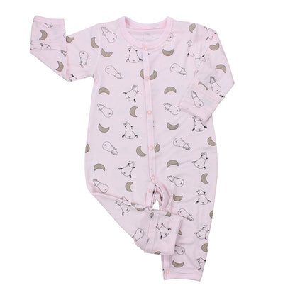 Baabaasheepz Bamboo Romper Snap Small Moon / Romper Anak Lengan Panjang Baabaasheepz