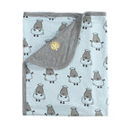 Double Layer Blanket Big Sheepz White Kids / Selimut Anak 110x160cm Baabaasheepz