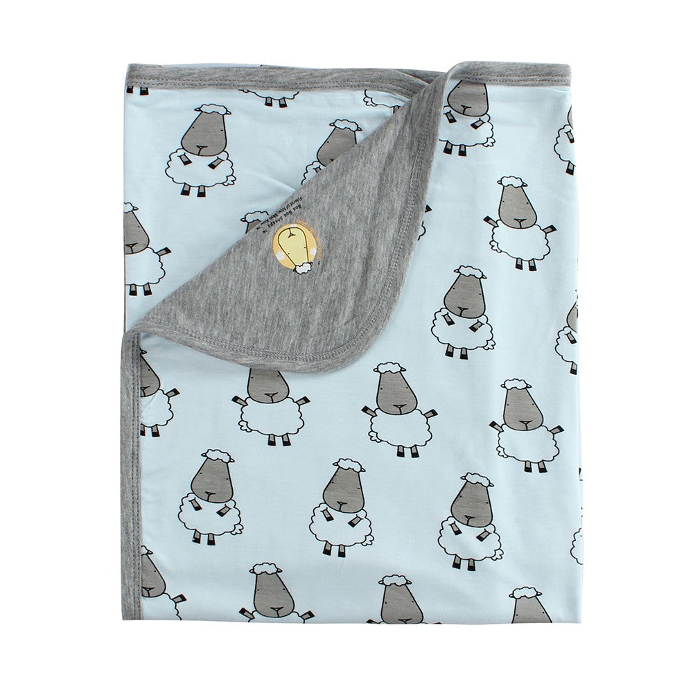 Double Layer Blanket Big Sheepz White Kids / Selimut Anak 110x160cm Baabaasheepz
