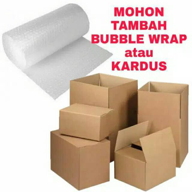 PACKING TAMBAHAN BUBLE WRAP / DUS / TAMBAHAN PELENGKAP PACKING