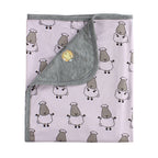 Double Layer Blanket Big Sheepz White Kids / Selimut Anak 110x160cm Baabaasheepz