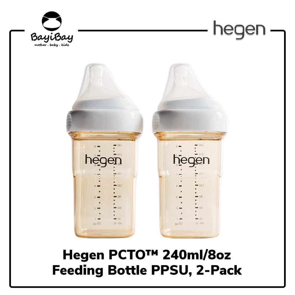 Hegen Botol Susu PCTO 240ml/8oz Feeding Bottle PPSU (2-pack)