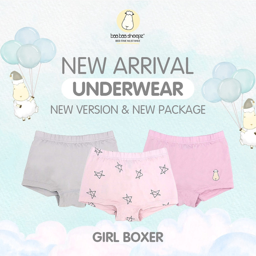 UNDERWEAR GIRL BOXER FOR KIDS BAABAASHEEPZ / CELANA DALAM ANAK