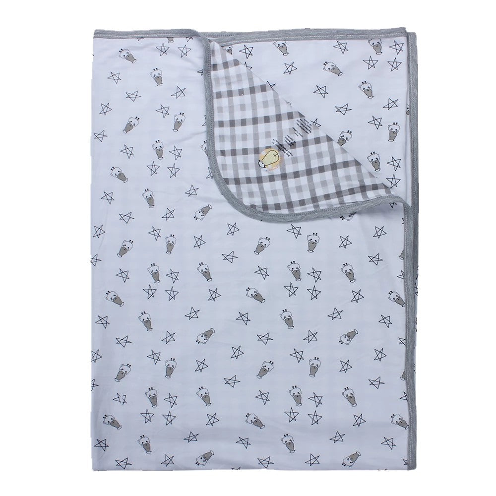 Double Layer Blanket Big Sheepz White Large Adult  / Selimut Large 140x210cm Baabaasheepz