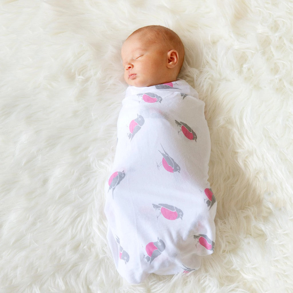 Bebitza 2 pack Bamboo Baby Wrap - Bird Feather / Bedongan Bayi Import