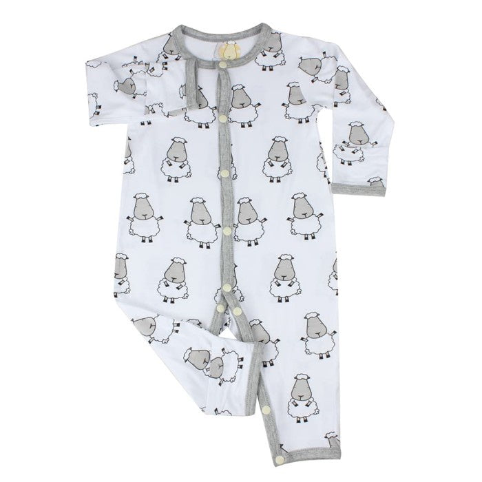 Baa Baa Sheepz Romper Snap Big Sheepz White / Romper Anak Impor
