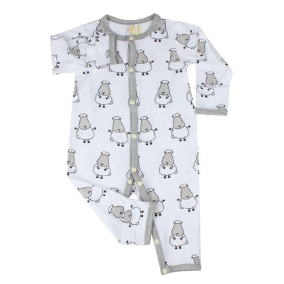 Baa Baa Sheepz Romper Snap Big Sheepz White / Romper Anak Impor