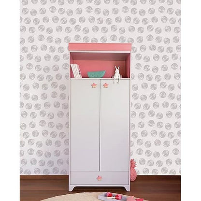 THEO LOU Wardrobe 1 Niche, 1 Drawer, 2 Doors / Theo Lou Lemari Pakaian