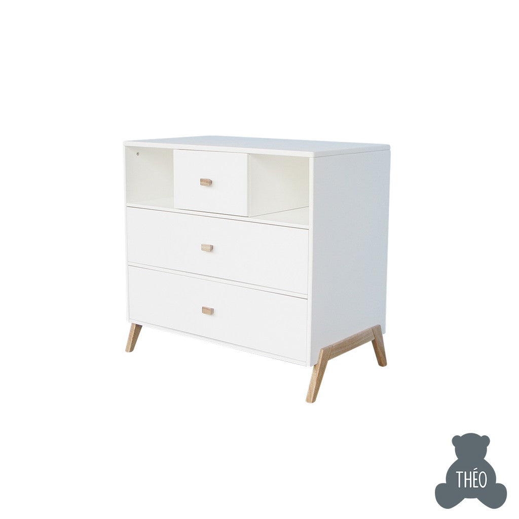 THEO MARELIE CHEST OF DRAWERS NEIGE SILEX COLOUR / LEMARI KECIL ANAK