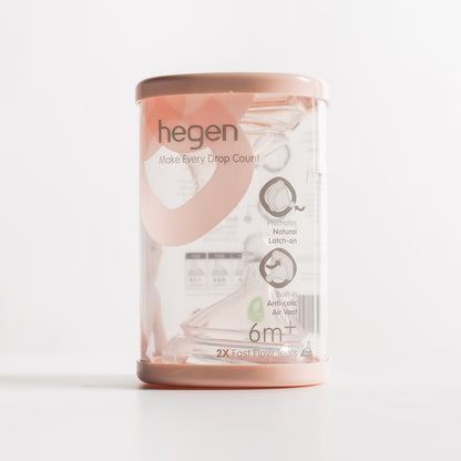 Hegen Teat Flow, 2-Pack / Teat / Dot Anak