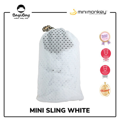 Minimonkey Mini Sling White / Gendongan Bayi Import