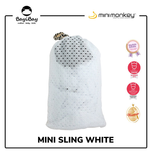 Minimonkey Mini Sling White / Gendongan Bayi Import