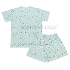 BBS Pyajamas Set Short Sleeve Flamingo Adult